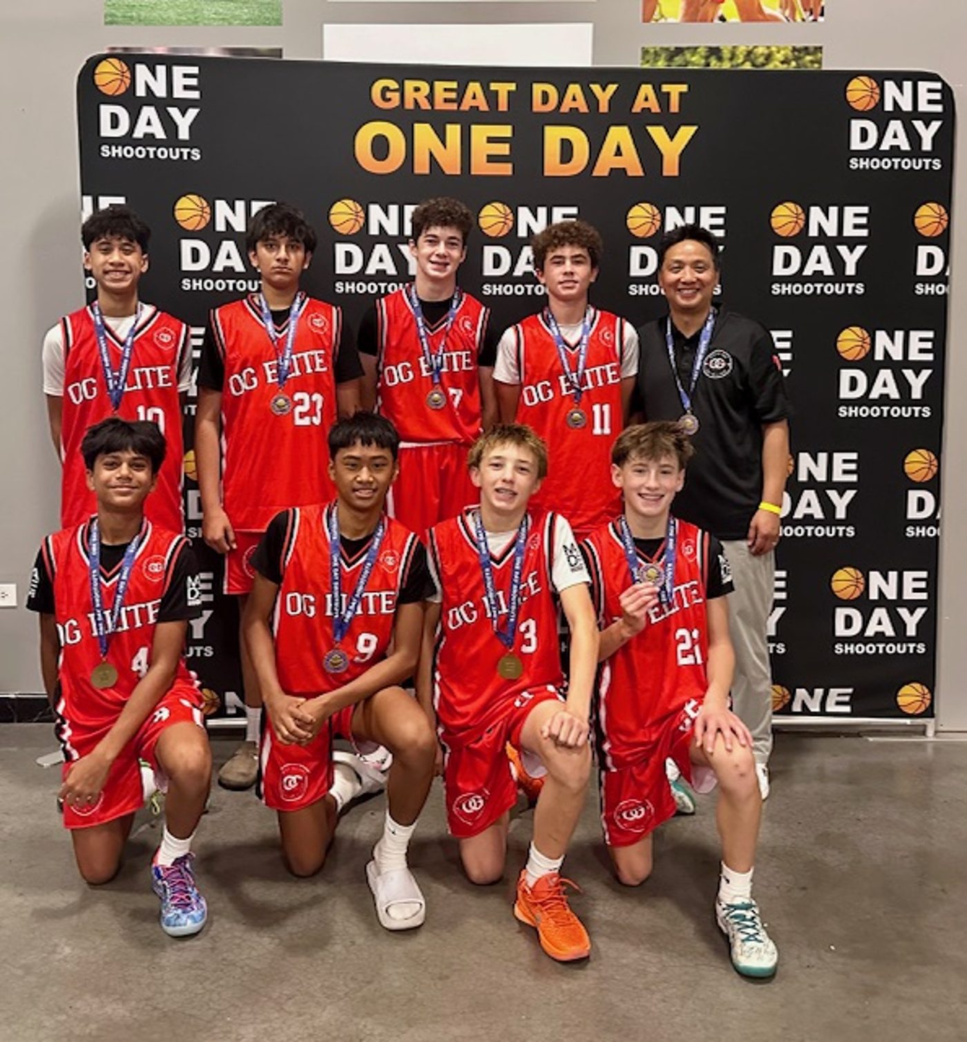 OG Elite team at a tournament